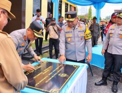 Kapolda Riau Resmikan MPP “Presisi” dan Letakkan Batu Pertama Klinik Polres Rohil