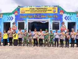 Kapolres Rohil Tekankan Pelayanan Humanis Saat Tinjau Pos Terpadu Nataru