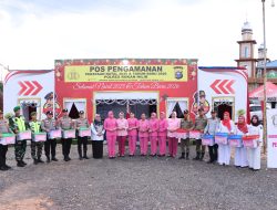 Kapolres Rohil Tinjau Pos Pam Simpang Bukit Timah, Pastikan Kesiapsiagaan Operasi Lilin 2025