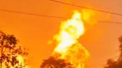 Kebocoran Pipa Gas Picu Kebakaran Hebat di Indragiri Hilir