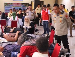 Peringati HUT Satpam ke-45, Polres Rokan Hilir Gelar Donor Darah