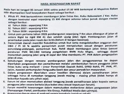 Pemkab Rohil dan PT PHR Sepakati Pembangunan Jalan Lintas Kubu Sepanjang 15 Kilometer