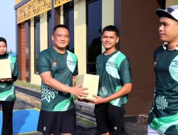 Polres Rokan Hilir Gelar Green Policing Running Club, Tanam 20 Pohon di Lingkungan Mako