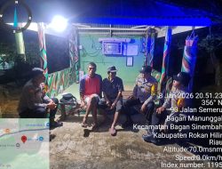 POLSEK BAGAN SINEMBAH LAKSANAKAN PATROLI DAN SOSIALISASI, AKTIFKAN KEMBALI POS SISKAMLING