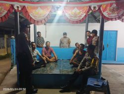 POLSEK BAGAN SINEMBAH LAKSANAKAN PENGECEKAN POS SISKAMLING, SEMUA POS BERSTATUS AKTIF