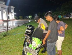 Polsek Simpang Kanan Gelar KRYD, Antisipasi Gangguan Kamtibmas