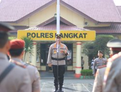 Kapolres Langkat Pimpin Sertijab Kabag Ren, Kasat, Kapolsek serta Purna Bakti Polri
