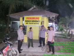 Polsek Pujud Cek Pos Siskamling, Apresiasi Warga Aktif Jaga Keamanan Lingkungan
