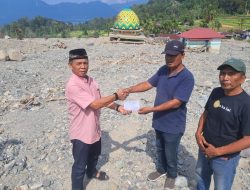 Angku Datuk Maharajo Dirajo Kembali ke Kampung Halaman, Ulurkan Bantuan bagi Korban Galodo Sungai Batang