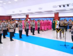 Kapolda Riau Pimpin Sertijab Pejabat Utama dan Lima Kapolres