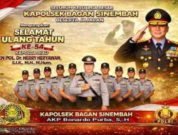 Kapolsek Bagan Sinembah Ucapkan Selamat Ulang Tahun ke-54 untuk Irjen Pol Herry Heryawan