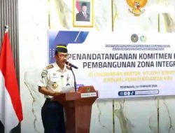 Kalapas Pasir Pangarayan Tanda Tangani Komitmen Bersama Pembangunan Zona Integritas di Kanwil Ditjenpas Riau