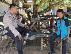 Bhabinkamtibmas Srikayangan Gelar Sambang Warga di Tanjung Medan