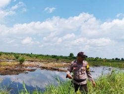 Polsek Pujud Gelar Patroli Rutin dan Sosialisasi Cegah Karhutla di Pujud Selatan