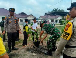 Polsek Tanah Putih Tanjung Melawan Gelar Apel Bersama dan Penanaman Pohon Dukung Gerakan Rokan Hilir Bersih