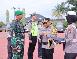 Polres Rohil Gelar Apel Operasi Keselamatan Lancang Kuning 2026, Fokus Edukasi dan Pencegahan Laka Lantas