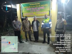 Polsek Pujud Lakukan Pengecekan Pos Siskamling, Pastikan Keamanan Lingkungan Tetap Terjaga