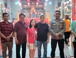 Polsek Tanjung Pura Amankan Perayaan Imlek 2577, Ibadah Berjalan Aman dan Kondusif