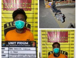 Polres Binjai Tembak Pelaku Pencurian Motor yang Melawan Saat Diamankan