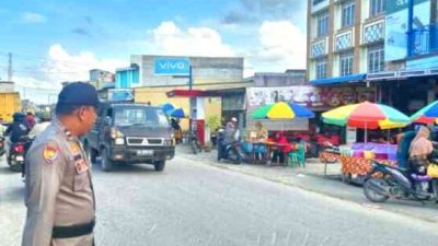Polsek Kubu Amankan Pasar Ramadhan di Rantau Panjang Kiri