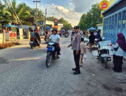 Polsek TPTM Intensifkan Patroli dan Pengamanan Pasar Ramadhan di Taman Kota