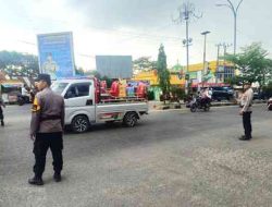 Pasar Ramadan Bagan Batu Ramai, Polsek Bagan Sinembah Lakukan Pengamanan dan Pengaturan Lalu Lintas
