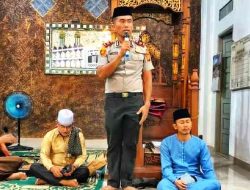 Kapolsek TPTM Iptu Kodam Firman Sidabutar Ajak Warga Jaga Kamtibmas Saat Safari Ramadan di Labuhan Papan