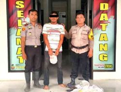 Polsek TPTM Amankan Terduga Pelaku Pembakaran Lahan dan Barang Bukti