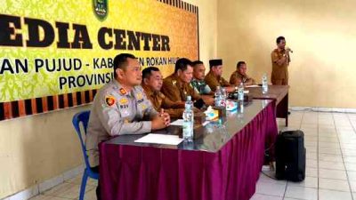 Rakor Karhutla di Rokan Hilir, Polisi Minta Penghulu Aktif Data Lahan Rawan