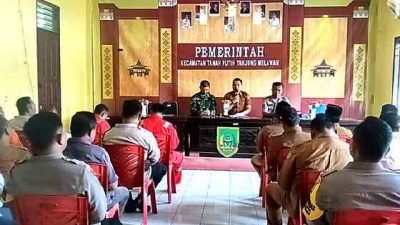 Cegah Karhutla, Kapolsek TPTM Minta Penghulu Aktif Data Lahan dan Turun ke Lapangan