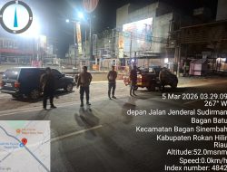 POLSEK BAGAN SINEMBAH INTENSIFKAN PATROLI ANTISIPASI BALAP LIAR DI BULAN SUCI RAMADHAN