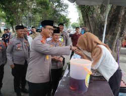 Kapolres Langkat Turun Langsung Patroli Dialogis dan Strong Point Sore, Pastikan Lalu Lintas Kondusif Jelang