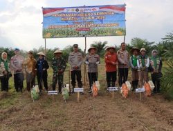 Polres Muara Enim Ikuti Penanaman Jagung Serentak Kuartal I 2026 Dukung Ketahanan Pangan Nasional