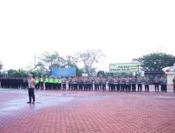 Kapolres Rohil Pimpin Apel Kesiapsiagaan Pengamanan Malam Takbiran, Patroli Gabungan Digelar