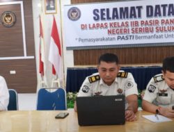 Lapas Pasir Pangarayan Ikuti Asesmen Tim Satgas Operasi Kepatuhan Internal Secara Virtual
