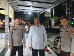 Polsek Pujud Gelar Patroli Pengamanan Sholat Isya dan Tarawih, Jamaah Merasa Lebih Aman