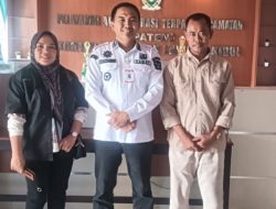 Silaturahmi Pimpinan Media Enim Aktual dan media ANTV dengan Camat Lawang Kidul