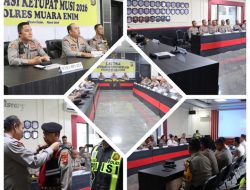 Polres Muara Enim Gelar Lat Pra Ops Ketupat Musi 2026, Kapolres Tekankan Sinergi dan Kesiapan Personel