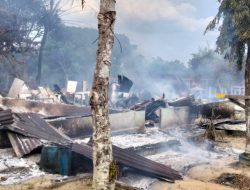 Kebakaran Hebat Landa Madrasah Aliyah An Nur di Bagan Sinembah, Mushola dan Asrama Santri Hangus