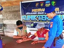 Sat Polairud Rohil Lakukan Pemeriksaan Kesehatan ABK Lewat Klinik Terapung