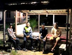 Polsek Pujud Cek Pos Siskamling, Pastikan Keamanan Lingkungan Tetap Terjaga