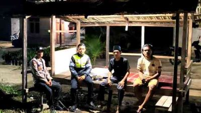 Polsek Pujud Cek Pos Siskamling, Pastikan Keamanan Lingkungan Tetap Terjaga