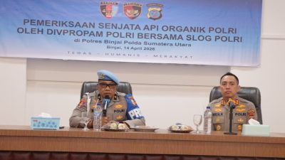 Waskat Penggunaan Senjata Api Dinas, Div Propam Polri Gelar Rik Senpi Di Polres Binjai