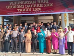 Lapas Pasir Pangarayan Hadiri Upacara Peringatan Hari Otonomi Daerah ke-XXX di Rokan Hulu 