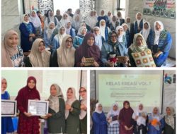 Dorong Kemandirian Ekonomi, PTBA dan BKMT Muara Enim Gelar Kelas Kreasi Vol