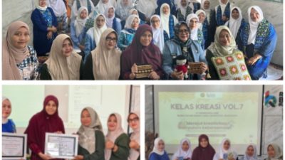 Dorong Kemandirian Ekonomi, PTBA dan BKMT Muara Enim Gelar Kelas Kreasi Vol