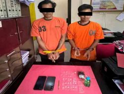 Polsek TPTM Tangkap Dua Tersangka Narkoba, Sita 17 Paket Plastik Kristal Putih 