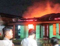 Diduga Korsleting Listrik, Rumah di Bagan Batu Ludes Terbakar