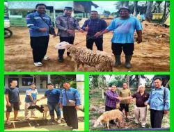 KSO_ESDM dan Mitra Salurkan Hewan Kurban di Tiga Desa Rokan Hilir