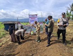 Polisi dan Masyarakat Bersatu Tanam Jagung, Wujud Nyata Ketahanan Pangan dari Desa Tebing Abang